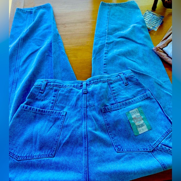 Giordano Blues Slouchy-fit Dungarees - Picture 4 of 8